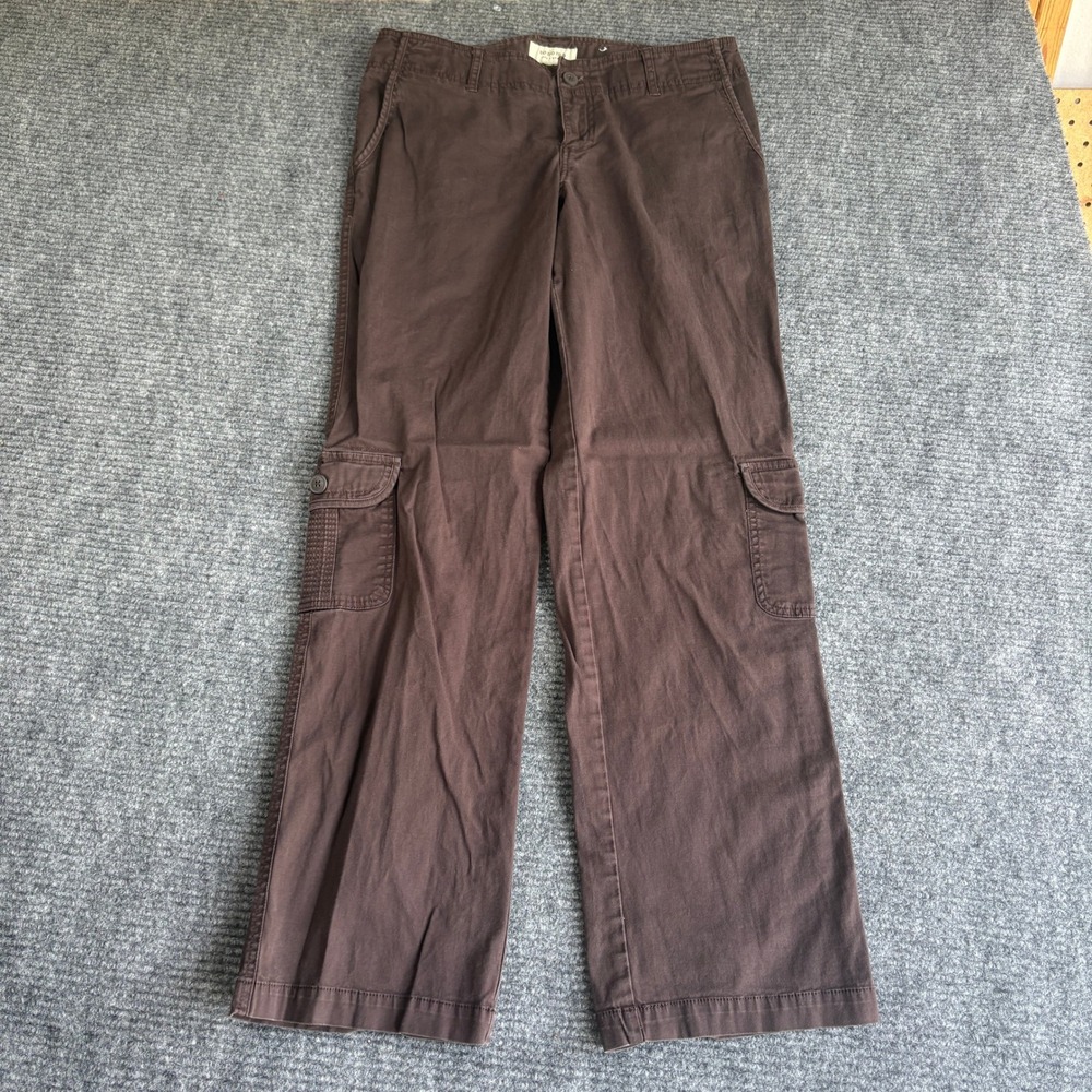 Sonoma Life Style Mens Brown Cargo Pants Stretch Cotton Straight Leg Size 33x31